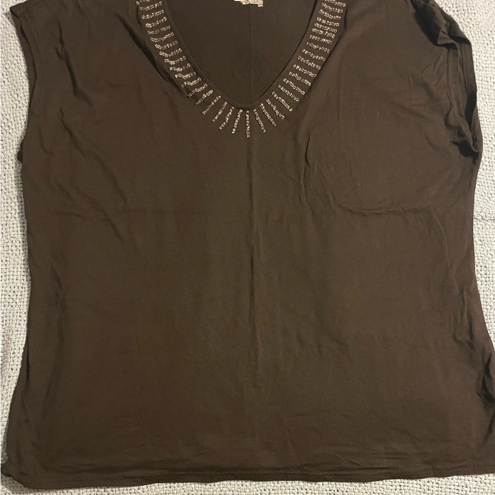 Basic Editions 2x women’s cotton tee